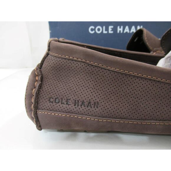 Men\'s Cole Haan Wyatt Bit Driver Slip On Loafers Dark Chocolate Nubuck Size 10.5 main image 10